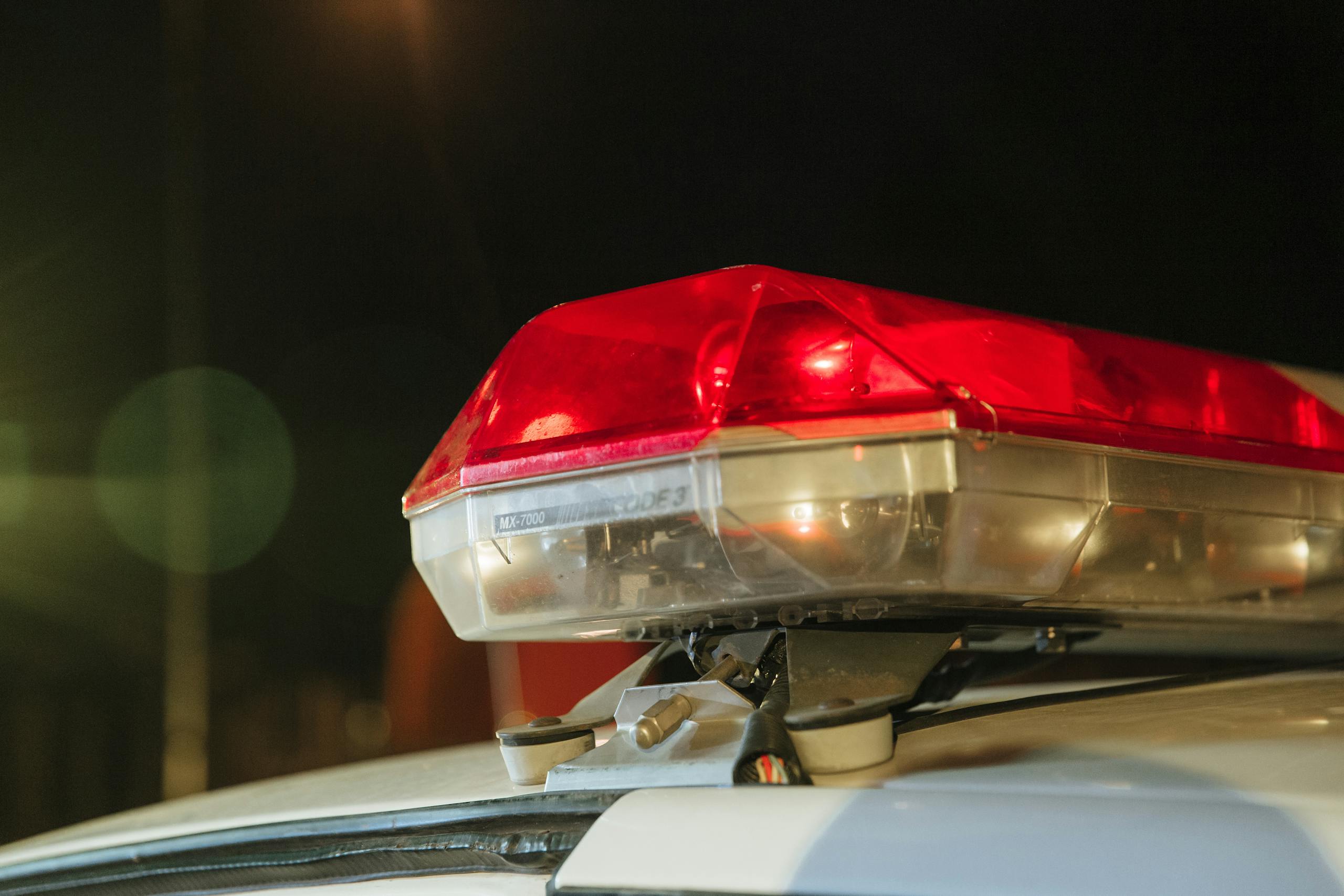 Close-up Photo of Police Siren